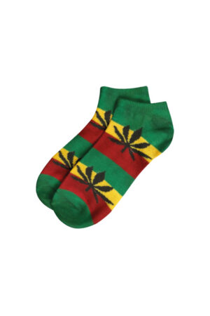 Meias cannabis curta -  Rasta
