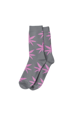 Meias cannabis longa - Cinza e Rosa