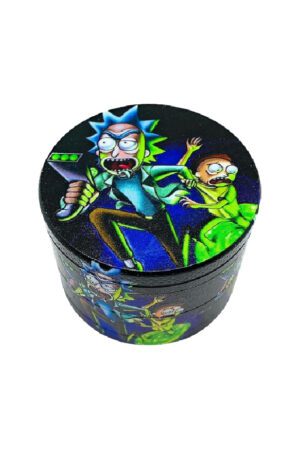 Grinder metal 40mm 4P Rick & Morty azul