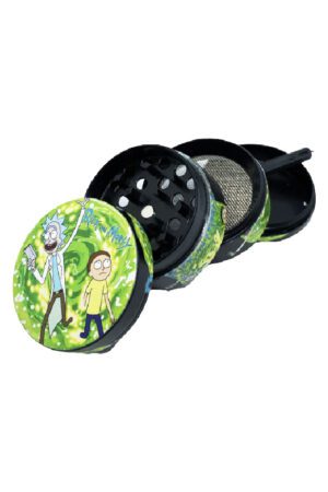 Grinder metal 40mm 4P Rick & Morty Portal verde