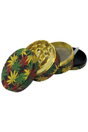 Grinder metal 50mm 4P Folhas Rasta