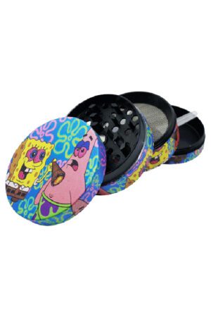 Grinder metal 50mm 4P SpongeBob e Patrick Smoked