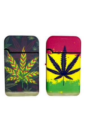 Isqueiro Double Jet Flame - Coleção Cannabis