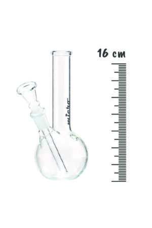 Bongo de vidro micro 16cm reto - médio