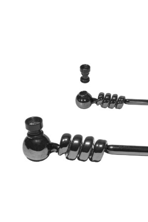 Cachimbo vidro espiral Prateado